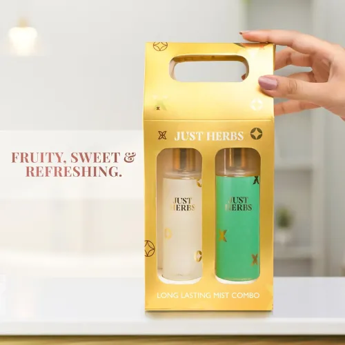Image of Just Herbs Body Mist Spray Combo Gift Set - Juicy Treat (2 x140ml)