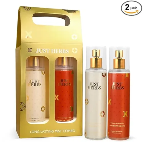 Image of Just Herbs Body Mist Spray for Men and Women With Long Lasting Fragrance Perfume