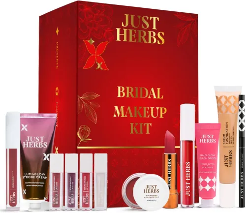 Image of Just Herbs Bridal Makeup Kit Perfect Gifting Combo Set 