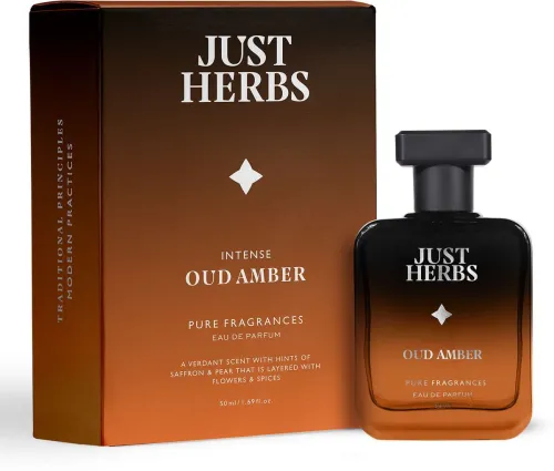 Image of Just Herbs Intense Oud Amber Eau De Parfume LongLasting Eau de Parfum - 50 ml (For Men & Women)