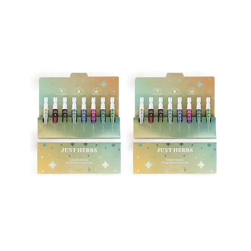 Image of Just Herbs EDP Perfumes Trial Set of 8 x 3ml Long Lasting Pocket Perfume Fragrances 