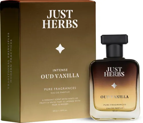 Image of Just Herbs Intense Oud Vanilla Fragrance -50 ml 