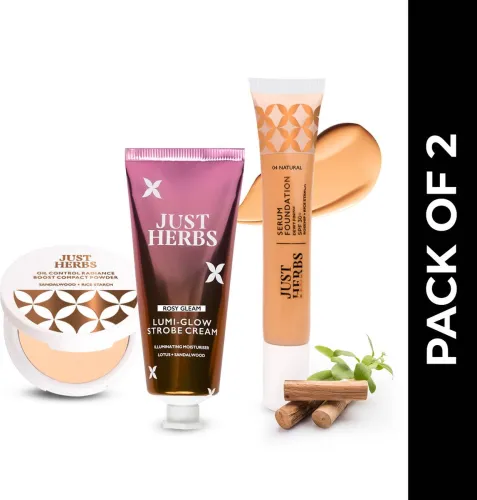 Image of Just Herbs Matte Glow Combo Pack of 3