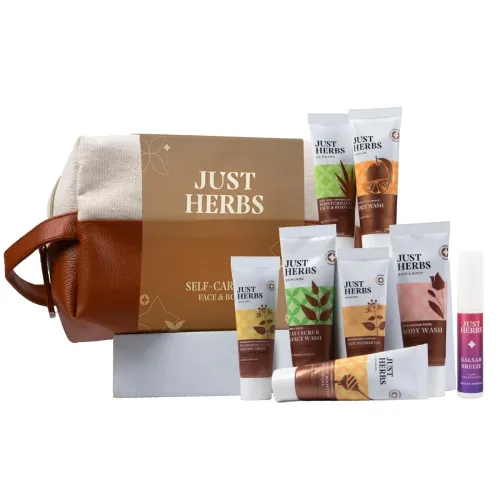 Image of Just Herbs Men’s Complete Skincare Gift Set