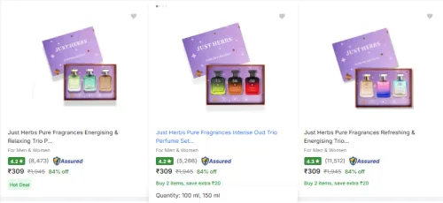 Image of Just Herbs Perfume at 84% discount 