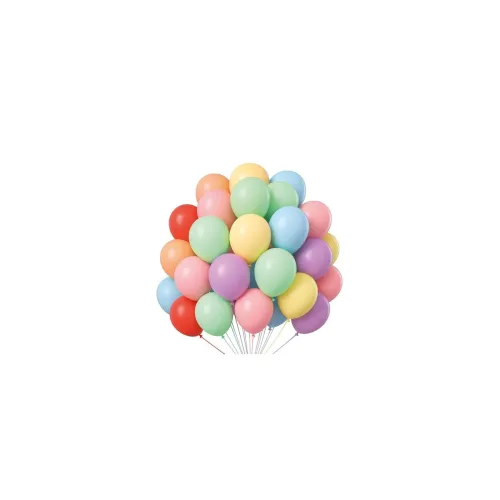 Image of Just Party Pastel Balloons - Pack of 100 (Multicolour)