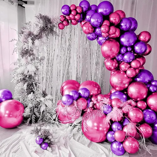 Image of Just Party pink & Purple Ballons 50Pcs