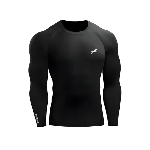Image of JUST RIDER Full Sleeve Compression T-Shirt - Athletic Base Layer Tights for Fitness