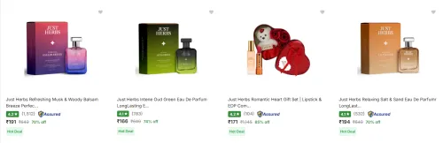 Image of Just Herbs Beauty And Grooming Products upto 85% Discount