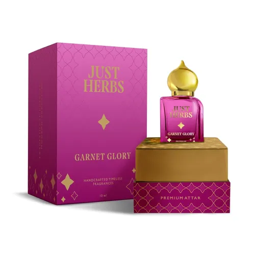 Image of Just Herbs Garnet Glory Attar Roll On Perfume10ml