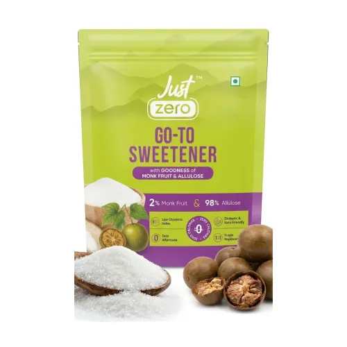 Image of Just Zero Sweetener | Monk Fruit & Allulose Sweetener Powder | 1:1 Sugar Substitute | No Erythritol | Zero-Calorie & Zer