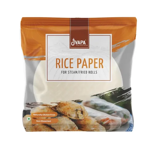 Image of Jvapa Rice Paper Sheet - 100gms (Chả giò) | Round | 22 cm | Gluten-Free | Perfect for Fried Rolls, Wraps & Dumplings