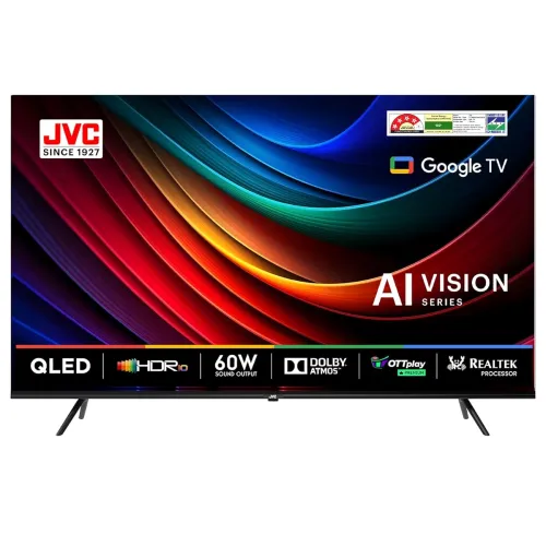 Image of JVC 127 cm (50 inches) AI Vision Series QLED Google TV LT-50NQ7165C (Black)
