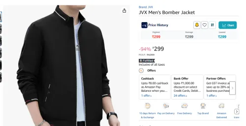 Image of JVX Men's Bomber Jacket