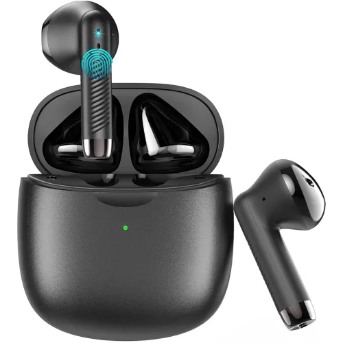 Image of Jxrev Wireless Bluetooth 5.3 Earbud Stereo Bass,Bluetooth Headphones In Ear Noise Cancelling Mic,Earphones I-Px7 Waterpr