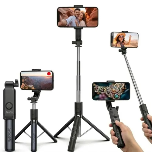 Image of K1 Lightweight Bluetooth Selfie Stick Tripod – 70cm