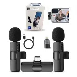 K9 Dual Wireless Microphone (2 Mics) for Mobile 
