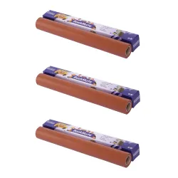 Kaanuka Brown Waterproof Text Book Cover Roll Exercise Books Cover Roll Synthetic Paper Roll Binding Cover Rolls (Pack o