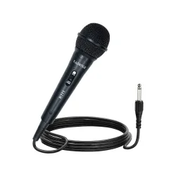 Kadence K111-V2 Cardioid Dynamic Microphone for Singing & Karaoke | Wired Vocal Mic with 10ft Cable, 6.35mm Jack & ON/Off Switch | PA System, Stage, Speech, DJ & Amplifier | Black