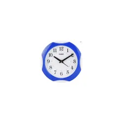 Kadio Analog 20 cm X 20 cm Wall Clock (Blue with Glass, Standard)