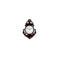Kadio Analog 39 cm X 26 cm Wall Clock (Black, with Glass, Standard)