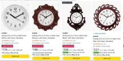 Kadio Analog Wall Clock Upto 80% OFF