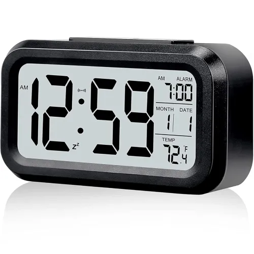 Image of KADIO Digital Alarm Clock Table Clock for Students, Home, Office, Corporate with Automatic Sensor