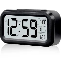 KADIO Digital Alarm Clock Table Clock for Students, Home, Office, Corporate with Automatic Sensor