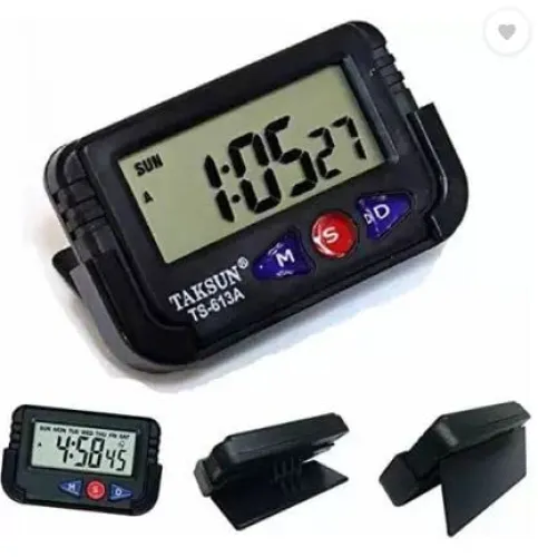 Image of Kadio Digital Black Clock 3.81x38 cm