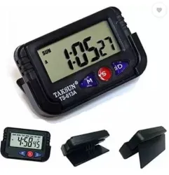 Kadio Digital Black Clock 3.81x38 cm