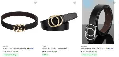 Image of Kaezri Women's Belts upto 92% Discount