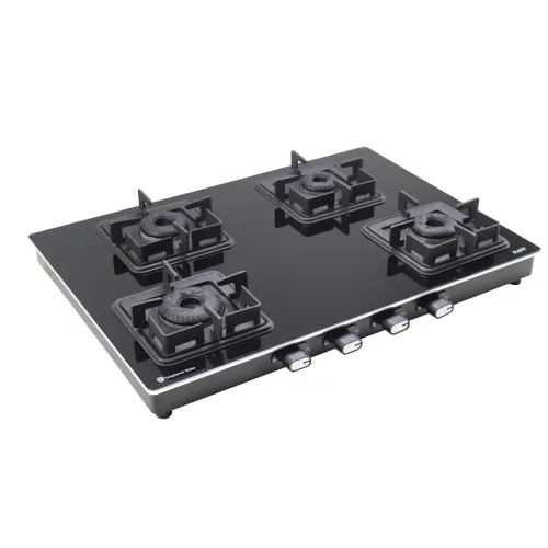 Image of KAFF CTQ694BAI 69cm 4 Brass Burner Glass Cooktop