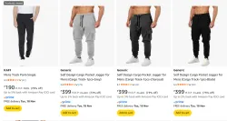 KAFF Mens Track Pant upto 79% Discount | Starting at ₹190