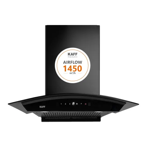 Image of Kaff 60cm Curved Filterless Chimney with Installation Kit