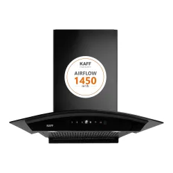 Kaff 60cm Curved Filterless Chimney with Installation Kit