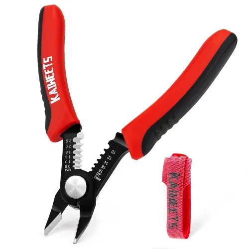 Image of KAIWEETS Wire Cutters 6-Inch Flush Pliers With Supplementary Stripping, Cutting Pliers