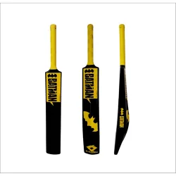 Kaizen Batman Cricket Bat, Black and Gold Design, Full Size, Beginner Level