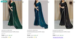 Kakadiya Creation Womens Sarees upto 90% Discount