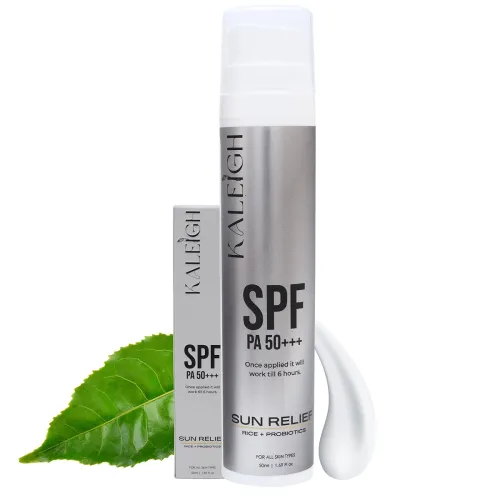 Image of KALEIGH Sunscreen SPF 50 PA+++ | Protection Against UVA & UVB | Water & Sweat Resistant, No White Cast, Non Greasy | Lig