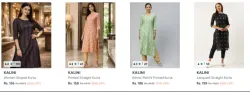 Kalini Woemns Kurtas at upto 90% Discount