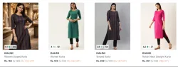 Kalini Women's Kurtas at minimum 80% Discount