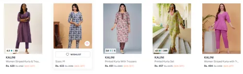 Image of KALINI Women's kurtas upto 80% discount 