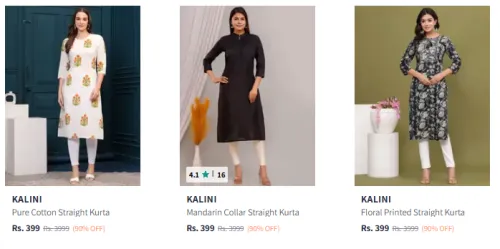 Image of Kalini Women's Kurtas @ Up to 90% Discount