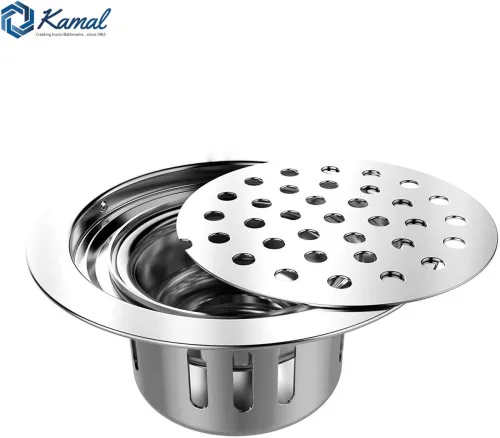 Image of KAMAL Stainless Steel Push Down Strainer