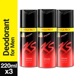 Kamasutra Spark Body Spray (Pack of 3, 660ml)
