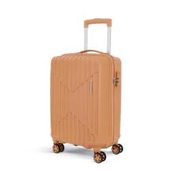 KAMILIANT by American Tourister Savvy|Cabin Trolley Bag Small Size (55 cms) for Travel| Hard Case Polypropylene (PP) Suitcase|360° 8-Wheel Spinner Luggage Trolley|Combination Lock|Orange Pas...