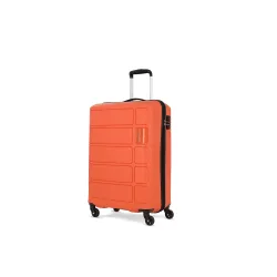 Kamiliant American Tourister Harrier|Cabin Trolley Bag Small Size (56 cms) for Travel| Hard Case Polypropylene (PP) Suitcase|360° 4-Wheel Spinner Luggage Trolley|Combination Lock|Carrot Oran...