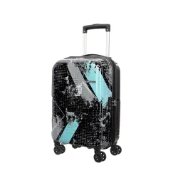 Kamiliant by American Tourister ATHER|Printed Cabin Trolley Bag Small Size (55 cms) for Travel|