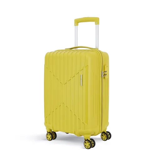 Image of KAMILIANT by American Tourister Cabin Savvy 55 Cms Small (PP) Hard Sided 8 Wheels Spinner Luggage/Suitcase/Trolley Bag 