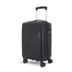 KAMILIANT by American Tourister Savvy | Cabin Trolley Bag Small Size (55 cms) for Travel| Hard Case Polypropylene (PP) Suitcase | 360° 8-Wheel Luggage Trolley | Combination Lock | Black